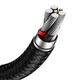 Кабель Baseus Cafule Metal Data USB to Type-C 66W 1m Cable Black (CAKF000101) - изображение 7