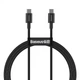 Кабель Baseus Superior Series Fast Charging Type C to Type C PD 100W 1m Cable Black (CATYS-B01) - зображення 1