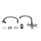 Смеситель для кухни двухвентильный Lidz Wind 013F LDWIN013FCRM43390 Chrome - изображение 4