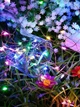 Светодиодная новогодняя LED гирлянда-нить "КАПЛИ РОССЫ" на батарейках + USB 100LED 10 м Разноцветный (90887084) - изображение 6