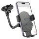 Тримач для мобільного HOCO H20 Mighty one-button car holder(windshield) Black (6942007601597) - зображення 2