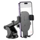 Автотримач для телефона HOCO H19 Mighty one-button car holder(center console) Black (6942007601580) - изображение 3