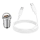 Автомобільне зарядне пристрій Hoco NZ10 Handy USB-A/Type-C Silver (6942007601849) - зображення 6