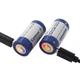 Аккумулятор 16340 Keeppower RCR123A Li-ion 3.0В 860mAh с microUSB (Синий с белым) - изображение 2