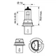 Лампа розжарювання HB1 12V 65/45W P29t STANDARD 3200K (вир-во Philips) Philips (9004C1) - зображення 3