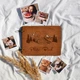 Альбом для фотографий деревянный / фотоальбом на подарок / крафтбук "гори" темная обложка, молочные страницы Your Magnets - изображение 1