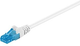 Kabel Goobay CAT 6A U/UTP krosowy 1 m Biały (4040849598241) - obraz 1