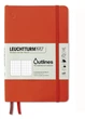 Блокнот Leuchtturm1917 Outlines, Paperback (B6+), Помаранчевий, Крапка (363019) - зображення 1