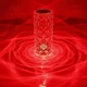 Лампа ночник настольная сенсорная Crystal Rose Роза RGB светильник с пультом на аккумуляторе 16 цветов - изображение 7