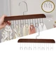 Багатофункціональна дерев'яна вішалка з 8 гачками Multi Hook Wooden Dark Brown - изображение 1