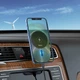 Держатель HOCO Magic magnetic wireless fast charging car holder CA91 |5W-15W Max| 4756511 - изображение 6