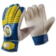 Футбольные вратарские перчатки с защитой пальцев Latex Foam REALMADRID сине-желтые размер 9 GGLG-RM - изображение 1