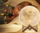Светильник ночник Луна 3 D Moon Light RGB аккумуляторный 14 см с пультом Цветной - изображение 3