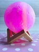 Светильник ночник Луна 3 D Moon Light RGB аккумуляторный 14 см с пультом Цветной - изображение 6