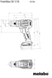 Акумуляторний ударний безщітковий дриль Metabo PowerMaxx SB 12 BL 12V 2x4Ah LiHD ЗП ASC 55 metaBOX 118 (601046800) - зображення 4