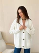Кардиган с примесью шерсти вязаный женский ARTKNIT Casual 27653 One Size Молочный (4823093442894) - изображение 1