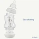 Пляшечка для годування Difrax S-bottle Wide антиколікова, силікон, 310 мл (737FE Blue) - зображення 5