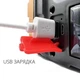Автономний ліхтар лампа на сонячній батареї з функцією Power Bank 3 режиму роботи збоку USB Bailong 77OI B - зображення 7