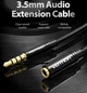 Кабель аудио Vention 3.5 mm удлинитель 2М Black (VAB-B06-B200-M) - изображение 2