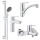 Набор смесителей 4 в 1 для ванной комнаты и кухни Grohe QuickFix Start M-Size UA202301KE - изображение 1