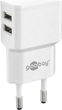 Зарядний пристрій для телефона Goobay Dual USB 2.4 A 12Вт White (4040849449529) - зображення 1