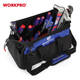 Сумка для инструмента WORKPRO 510x260x290мм 600D полиэстер, водонепроницаемая жесткая база, 21 карман, с регулируемым плечевым ремнем PRO WP281026 - изображение 5