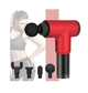 Аккумуляторный массажёр Fascial Gun RF-320 вибрационный мышечный ударный 4 насадки Красный - изображение 1