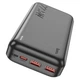 Повербанк Hoco J101A Astute + кабель micro-usb (20000 mAh, 22.5 Вт, QC 3.0, PD, x2 USB Type-A, USB Type-C, micro USB, 3A, с быстрой зарядкой) - Черный - изображение 2