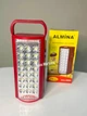 Переносний акумуляторний світлодіодний ліхтар 24 LED Almina DL-2424 з повербанком 3000 mAh Червоний - зображення 1