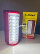 Переносний акумуляторний світлодіодний ліхтар 24 LED Almina DL-2424 з повербанком 3000 mAh Червоний - зображення 6