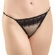 Трусики-стринги женские кружевные на регуляторах Felisiya Lingerie Черный 204-170в One size - изображение 1