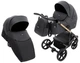Коляска 2 в 1 Bair Onyx ECO OE-01 чёрный - изображение 1