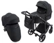 Коляска 2 в 1 Adamex Zico Lux TK-53 чорний - зображення 1