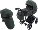 Коляска 2 в 1 Adamex Ziko Lux TK-50 тёмно-зелёный - изображение 1