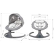 Электрический шезлонг-качалка Kidwell Luxi Dark Melange 5901130084807 - изображение 11