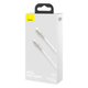 Кабель синхронизации Baseus Cafule Metal Type-C to Lightning PD 20W 2.4А 1m White (CATLJK-A02) - изображение 6