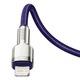 Кабель синхронизации Baseus Cafule Metal Type-C to Lightning PD 20W 2.4А 1m Purple (CATLJK-A05) - изображение 5