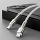 Кабель синхронизации Baseus Cafule Metal Type-C to Lightning PD 20W 2.4А 1m White (CATLJK-A02) - изображение 9