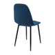 Стул кресло мягкий SplitDesign U Lily 36 черные ножки Синий - изображение 3