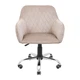 Стул кресло мягкий LibertyDesign U Riviera 21 Piastra Roll Хром Кремовый - изображение 2
