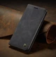 Чехол книжка Caseme с магнитом для Xiaomi Redmi Note 11 Pro черный бумажник - изображение 1