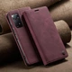 Чехол книжка Caseme с магнитом для Xiaomi Redmi Note 11 Pro бордовый - изображение 1