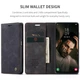 Чохол книжка Caseme з магнітом для Xiaomi Redmi 13 чорний - зображення 5