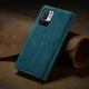 Чехол книжка Caseme с магнитом для Xiaomi Redmi Note 10 5G зеленый - изображение 3