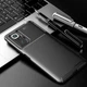 Противоударный чехол Карбон для Xiaomi Redmi Note 10 Pro черный резиновый бампер - изображение 6