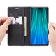 Чехол книжка Caseme с магнитом для Xiaomi Redmi Note 8 Pro черный - изображение 2