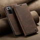 Чехол книжка Caseme с магнитом для Xiaomi Redmi Note 10 Pro кофейный - изображение 1