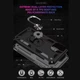Противоударный чехол с кольцом подставкой для Google Pixel 4 XL черный матовый - изображение 4