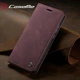 Чехол книжка Caseme с магнитом для Samsung S10e бордовый бумажник - изображение 2