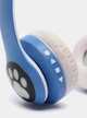 Беспроводные наушники с кошачьими ушками музыкальные блютуз Bluetooth наушники накладные UKC STN 23 Cat синие - изображение 5
